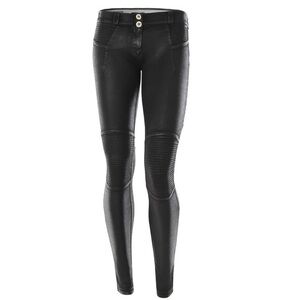 FREDDY WR.UP | Motorcycle Coated Cotton Low Rise Skinny Pants Size 6
